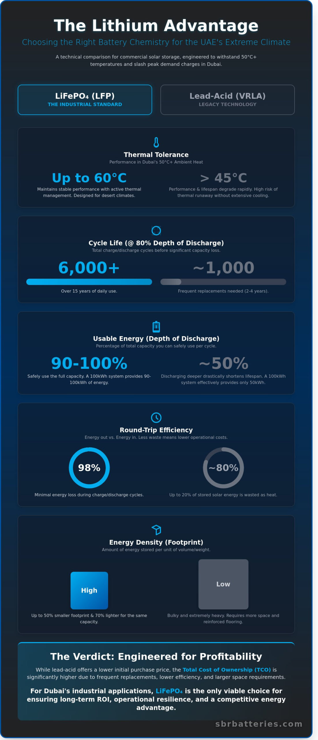 Commercial Solar Battery Storage in Dubai: The 2026 Industrial Guide