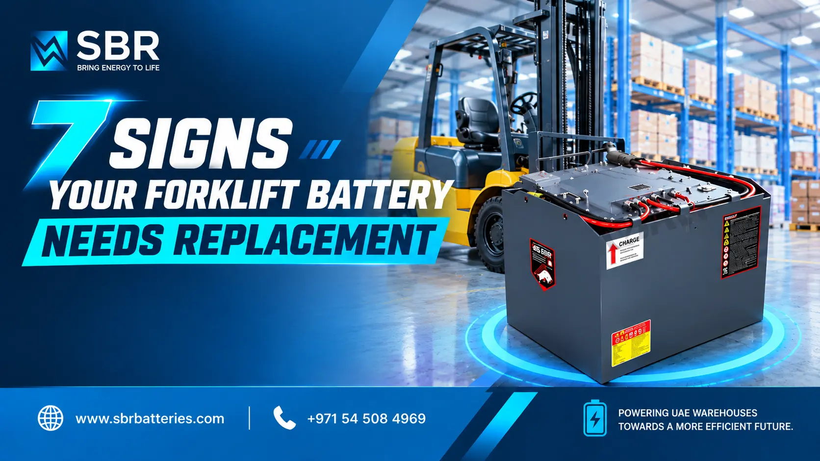 7 Signs Your Forklift Battery Needs Replacement